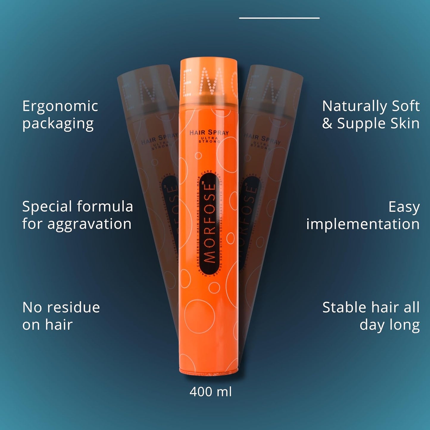 💨 MORFOSE PROFESSIONAL ULTRA STRONG HAIR SPRAY 3.04OZ (MHSUS9)