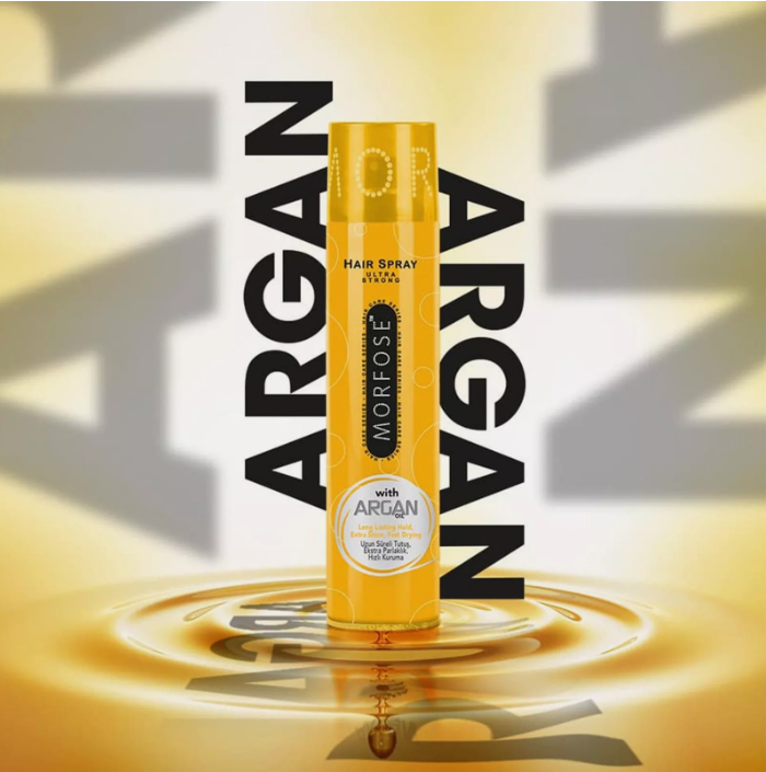 💨 MORFOSE PROFESSIONAL ULTRA STRONG HAIR SPRAY CON ACEITE DE ARGÁN 10.14OZ (MHSUSA)