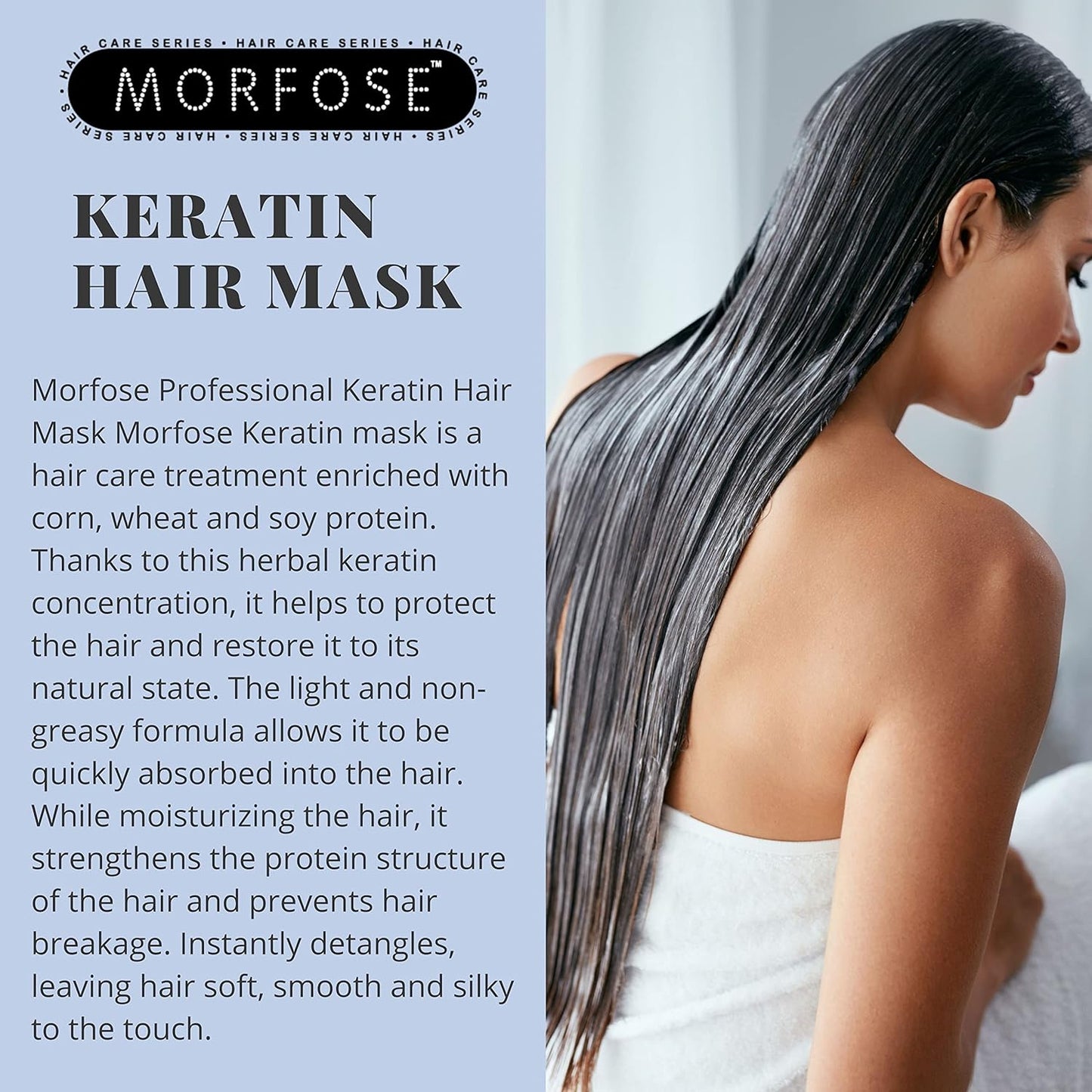 Morfose Professional Keratina Mascarilla 8.45oz – Nutrición y Reparación Profunda