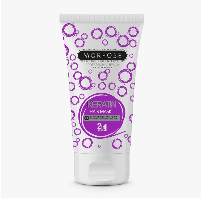 Morfose Professional Keratina Mascarilla 1.69oz – Reparación y Suavidad Profunda