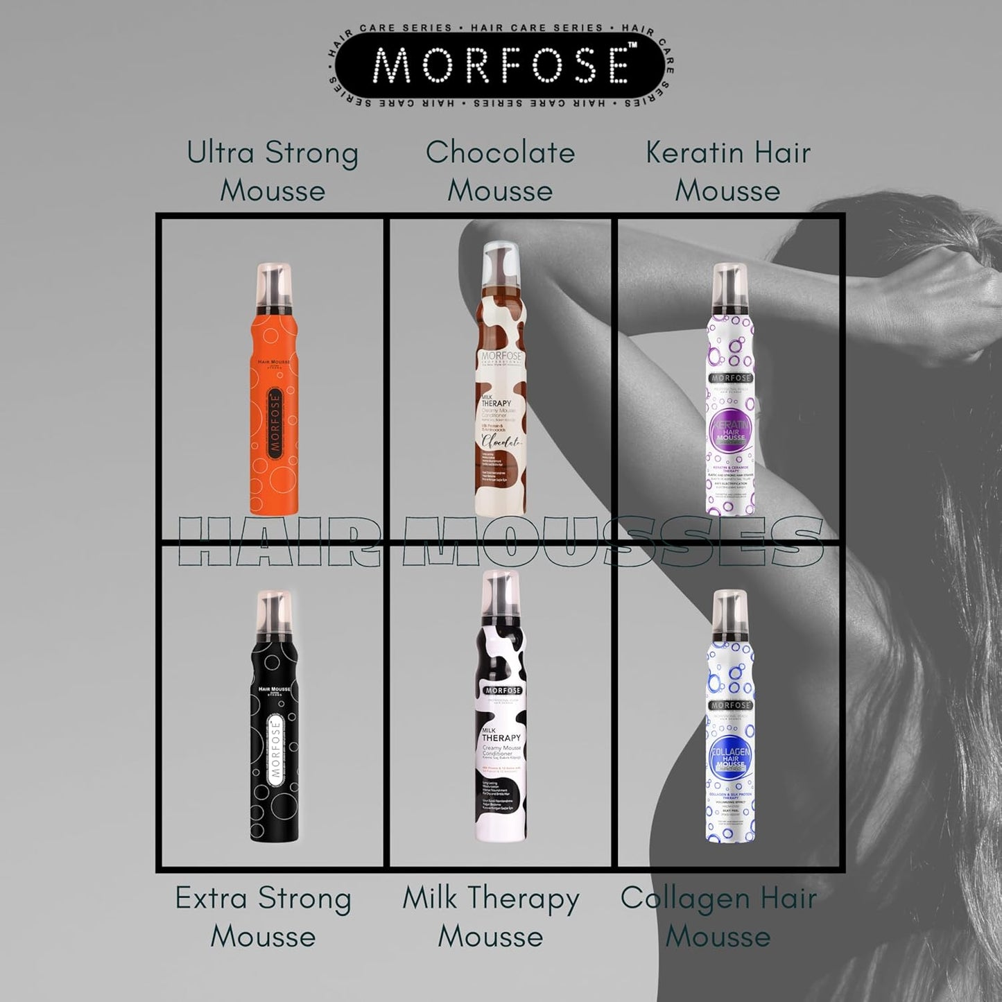 MORFOSE PROFESSIONAL KERATINA HAIR MOUSSE 6.76OZ MKHM