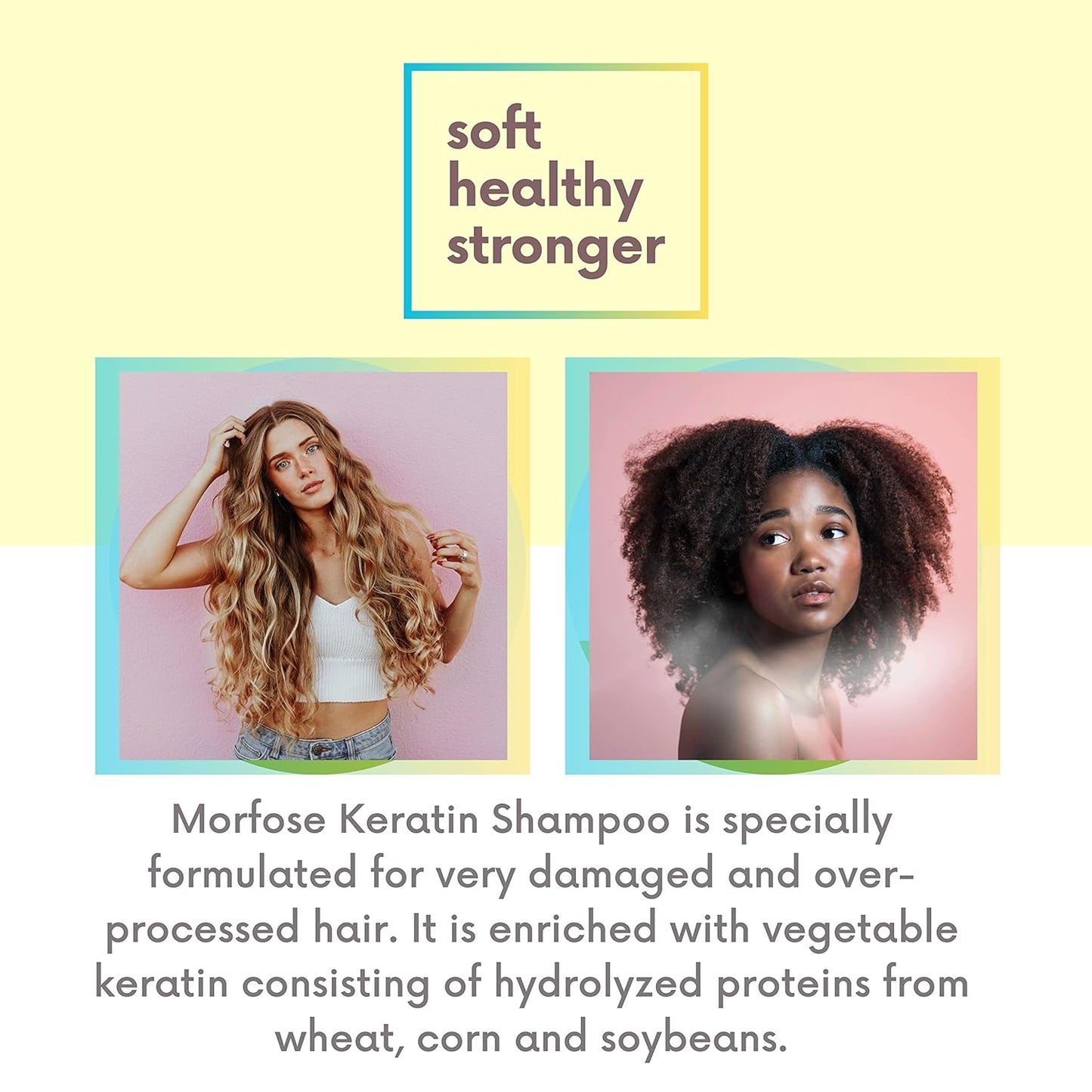 Morfose Professional Keratina Shampoo 16.9oz – Hidratación y Fortaleza para tu Cabello