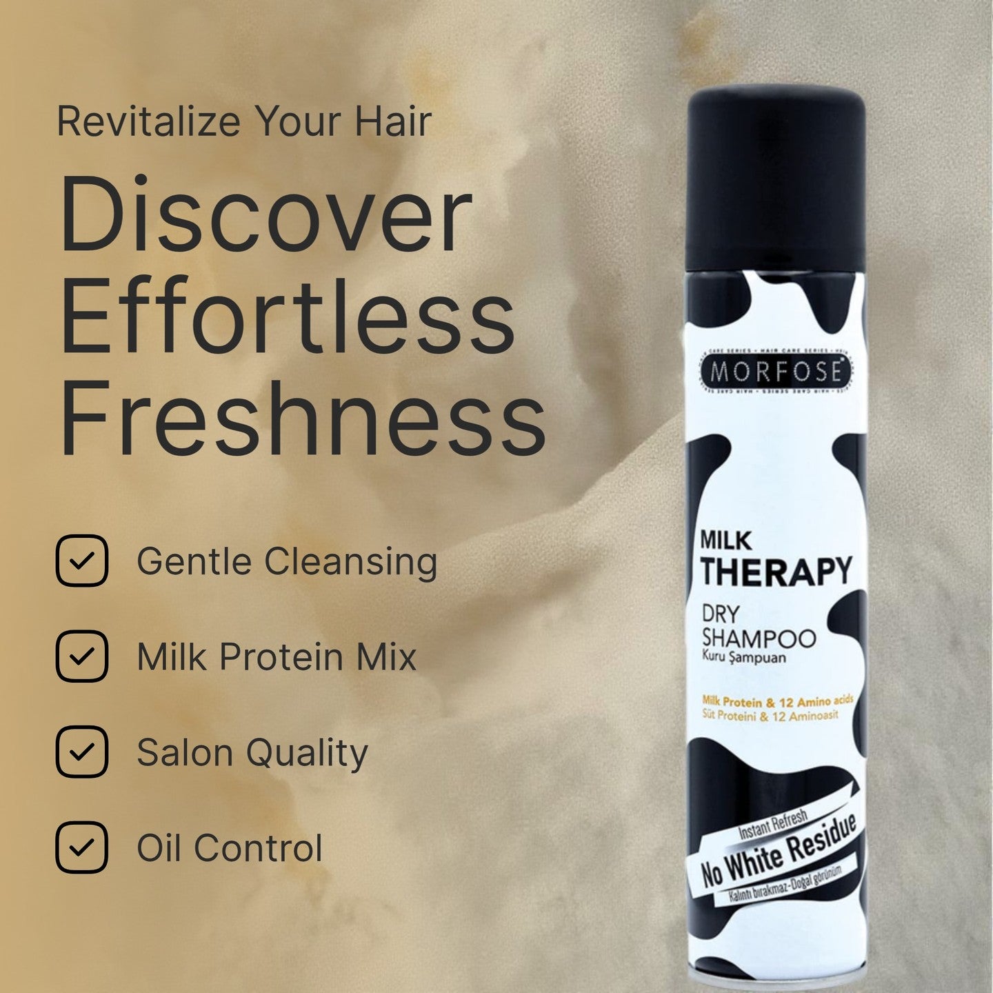 🌟 MORFOSE PROFESSIONAL MILK THERAPY DRY SHAMPOO 6.76OZ (MMTDS)