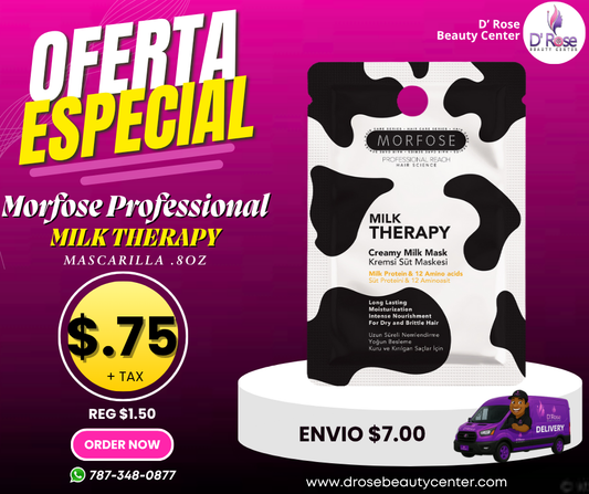 Morfose Professional Milk Therapy Mascarilla .8oz – Hidratación y Reparación Profunda