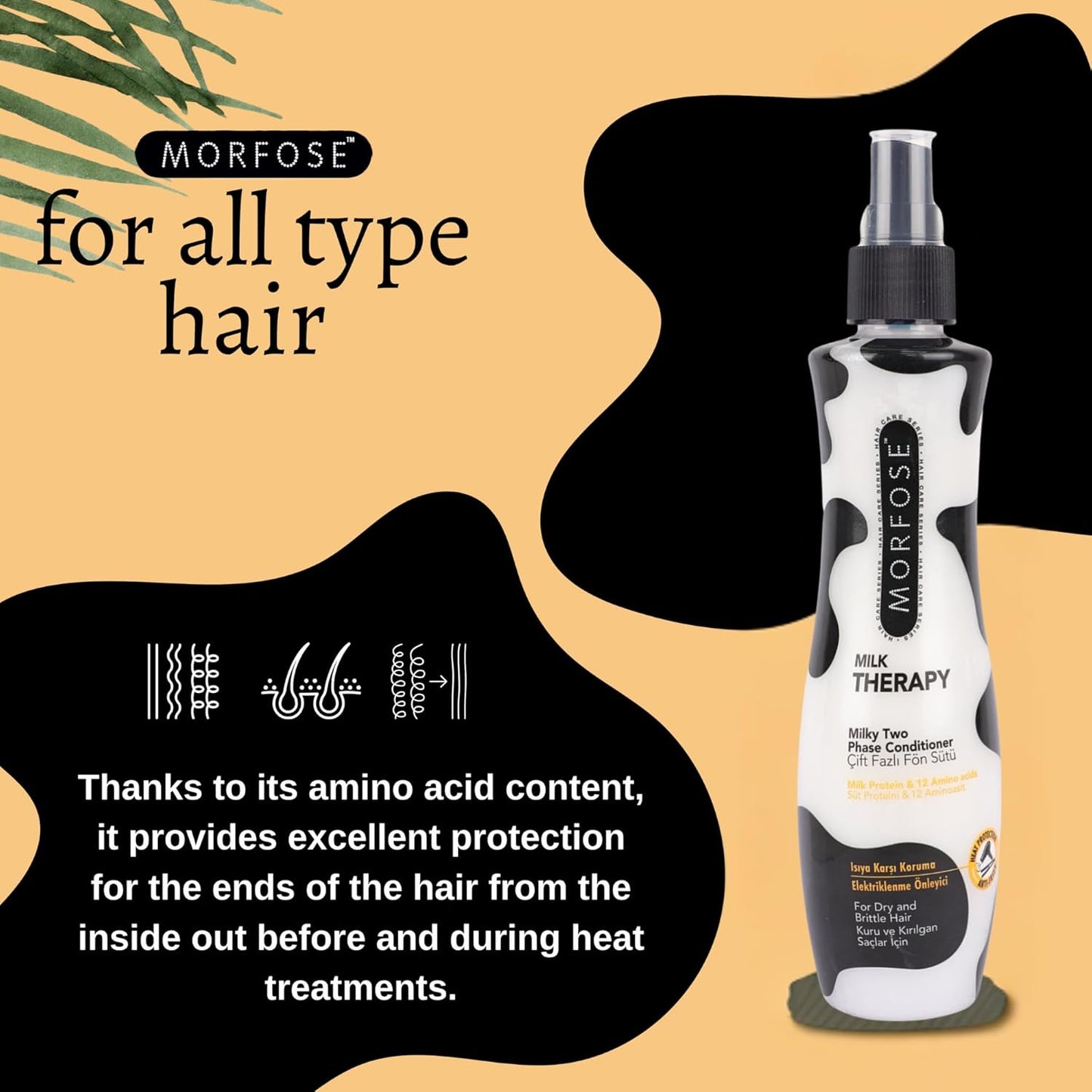 🌟 MORFOSE PROFESSIONAL MILK THERAPY TWO PHASE CONDITIONER 8.11OZ (MMTTPS)