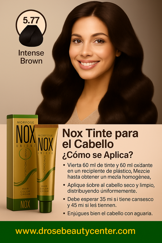 MORFOSE NOX 5.77 INTENSE BROWN – Crema de Coloración Profesional 2.11 OZ