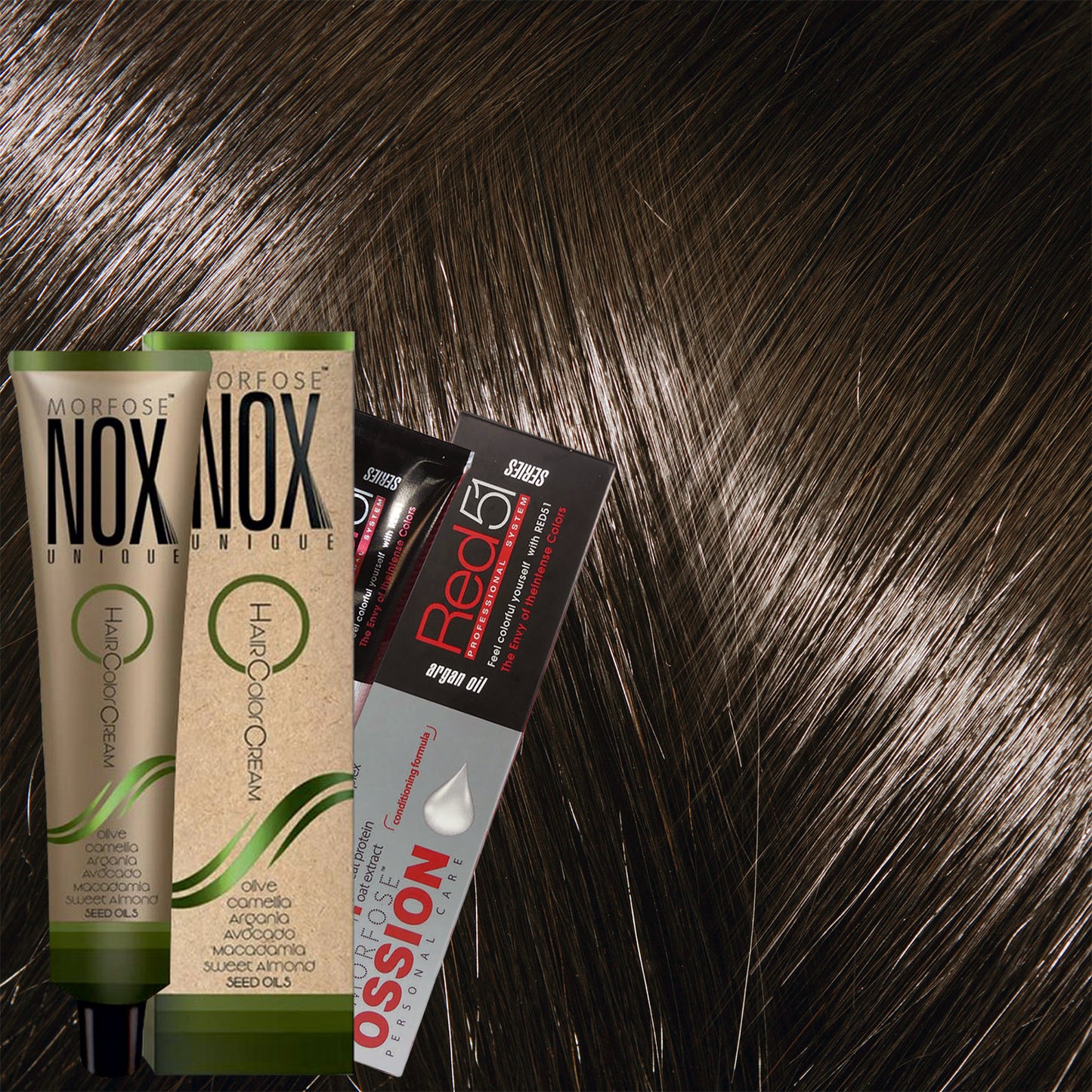 MORFOSE NOX 6.00 INTENSE DARK AUBURN Crema de Coloración Profesional – 2.11 OZ (60 ml)
