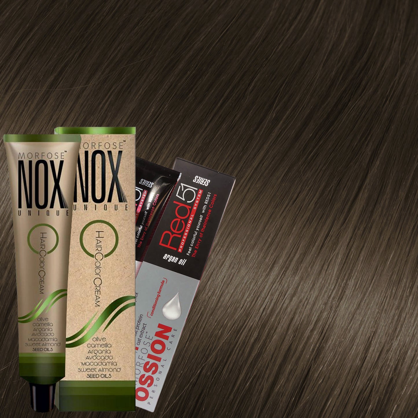 MORFOSE NOX 6.1 DARK ASH AUBURN Crema de Coloración Profesional – 2.11 OZ (60 ml)