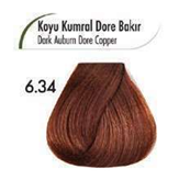 MORFOSE NOX 6.34 DARK AUBURN DORÉ COPPER  Crema de Coloración Profesional – 2.11 OZ (60 ml)