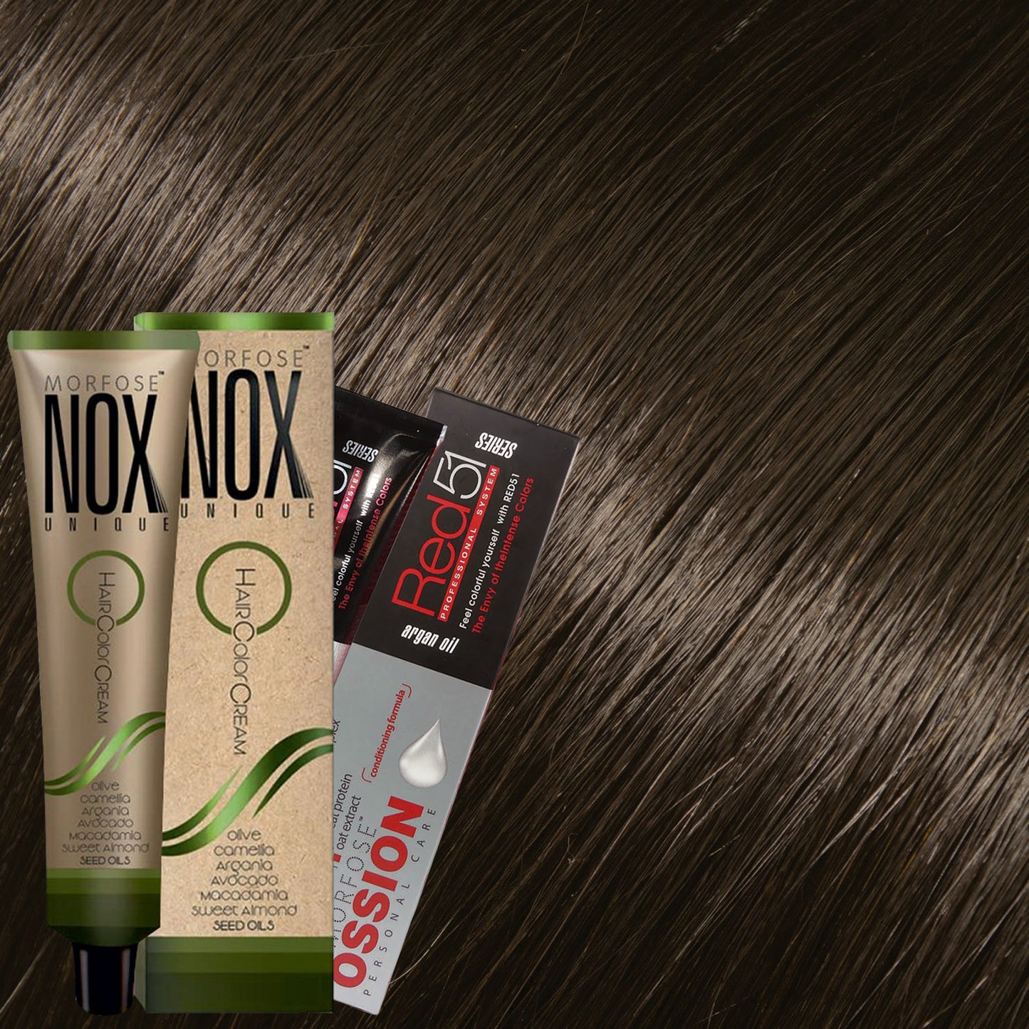 MORFOSE NOX 6 DARK AUBURN – Crema de Coloración Profesional 2.11 OZ