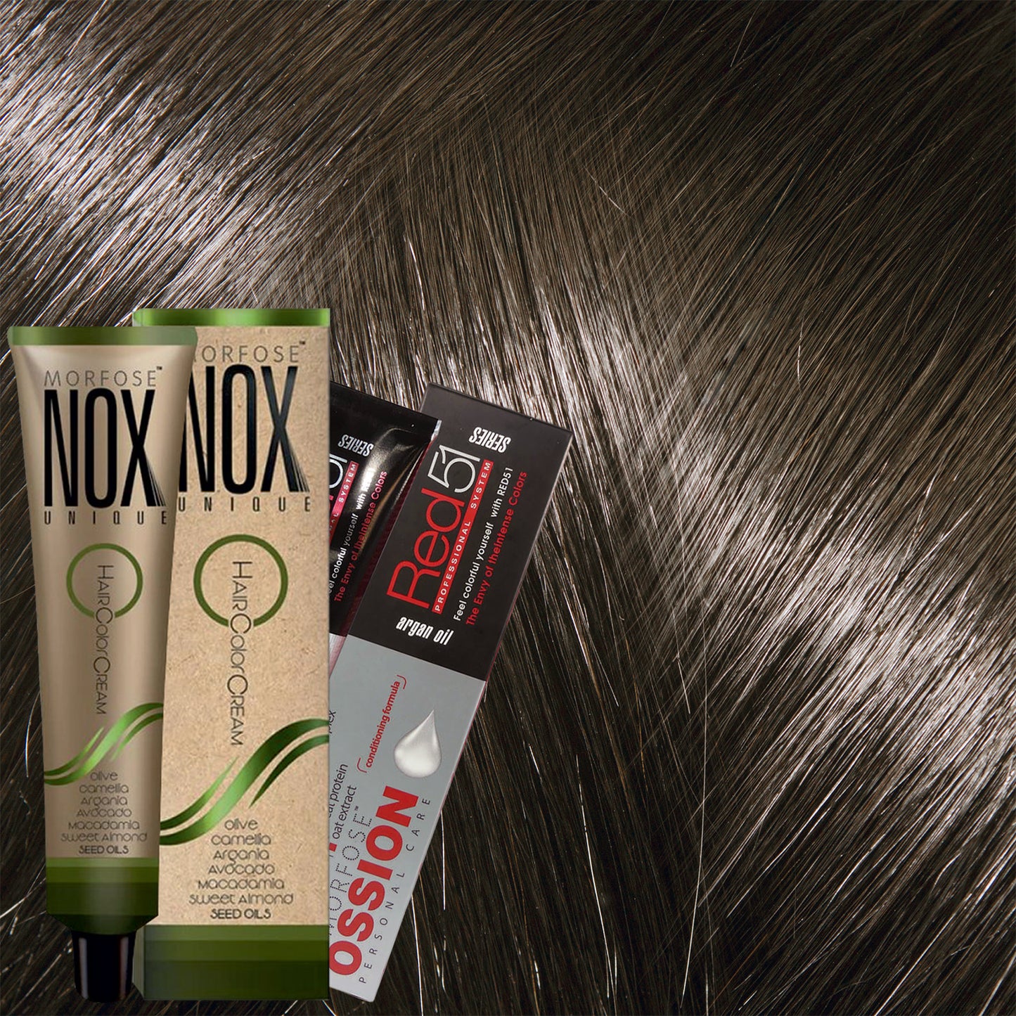 MORFOSE NOX 7.00 INTENSE AUBURN Crema de Coloración Profesional – 2.11 OZ (60 ml)
