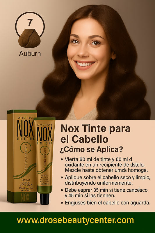 MORFOSE NOX 7 AUBURN | Crema de Coloración Profesional 60ml