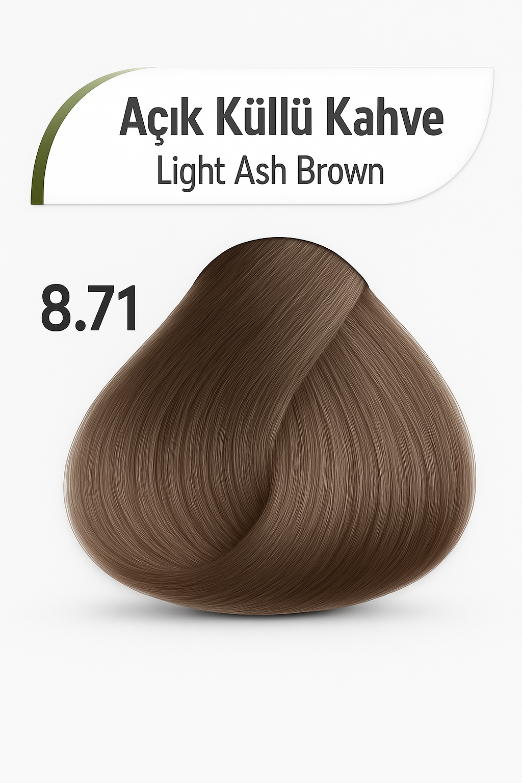 MORFOSE NOX 8.71 LIGHT ASH BROWN – Crema de Coloración Profesional 60ml