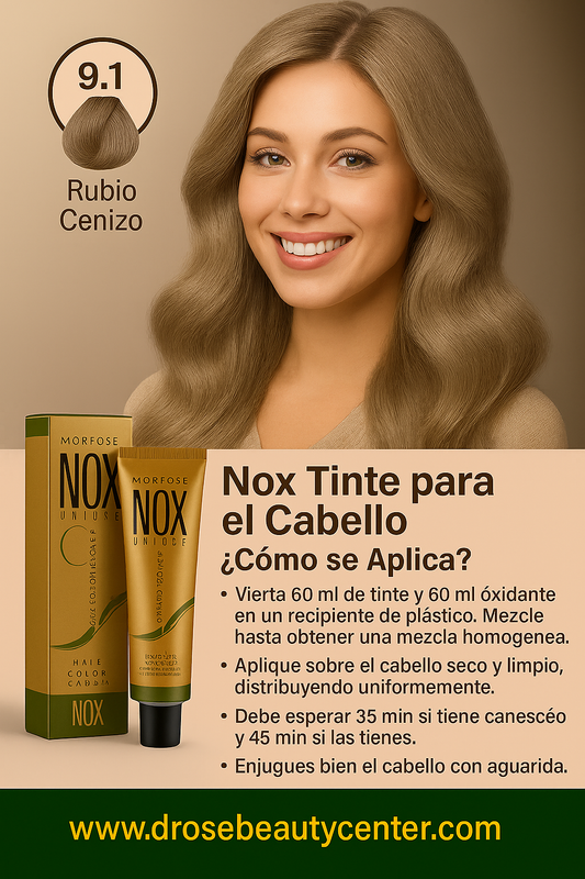 MORFOSE NOX 9.1 ASH BLONDE Crema de Coloración Profesional 60ml