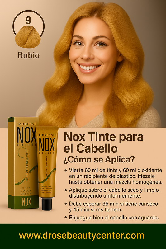MORFOSE NOX 9 BLONDE Crema de Coloración Profesional 60ml