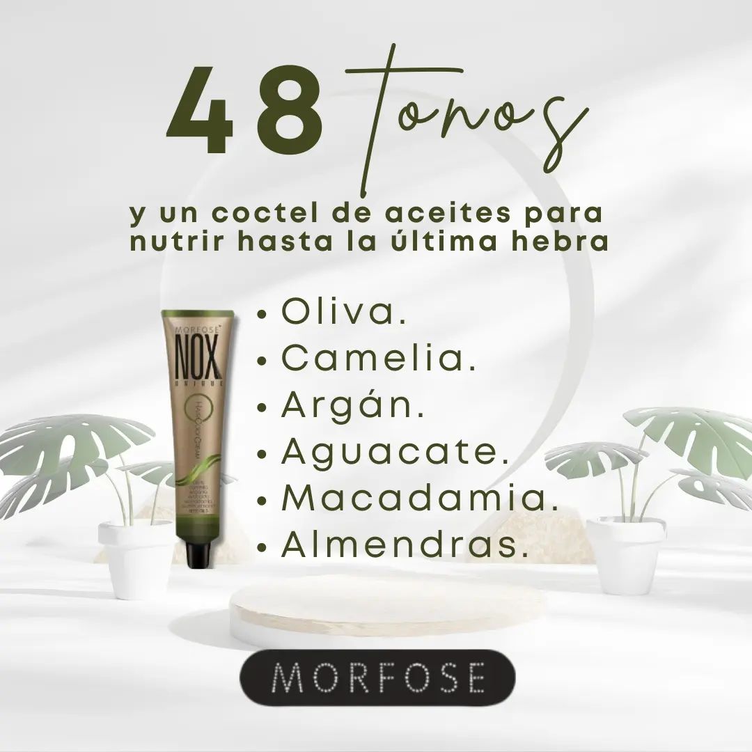MORFOSE NOX 8.71 LIGHT ASH BROWN – Crema de Coloración Profesional 60ml