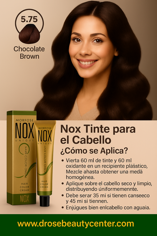 MORFOSE NOX 5.75 CHOCOLATE BROWN – Crema de Coloración Profesional 2.11 OZ