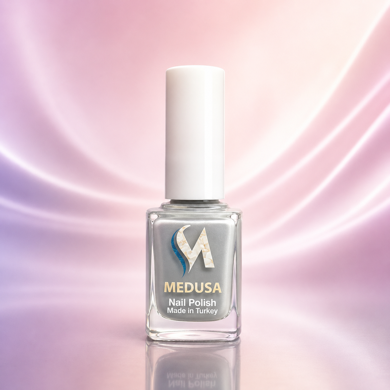 Medusa Nail Polish #122 Esmalte Gris Brillante para Uñas