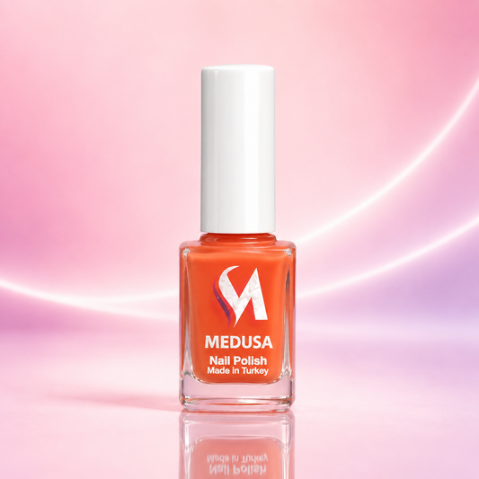 Medusa Nail Polish MNP126 Esmalte Naranja Coral Brillante para Uñas