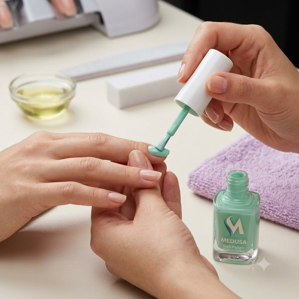 Medusa Nail Polish MNP128 Esmalte Verde Menta Pastel