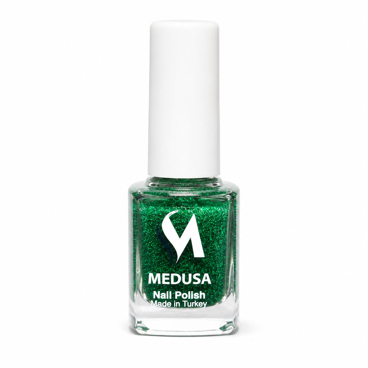 💚✨ Medusa Esmalte Verde Glitter MNP138 0.37oz
