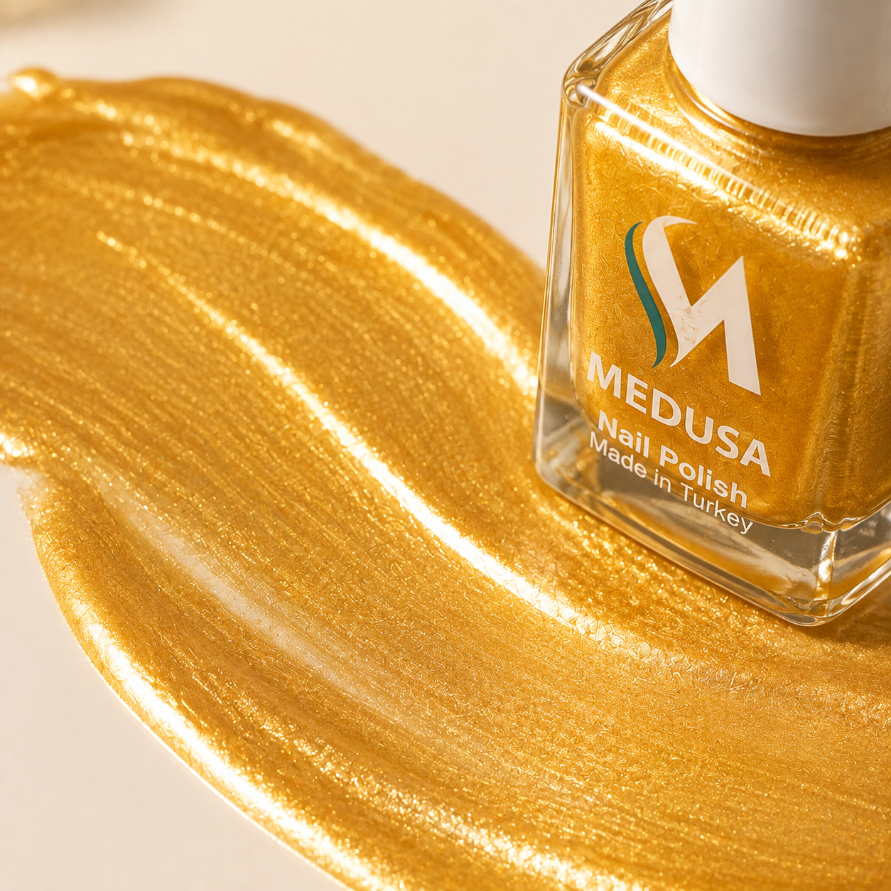Medusa Nail Polish MNP149 – Esmalte Dorado Metálico