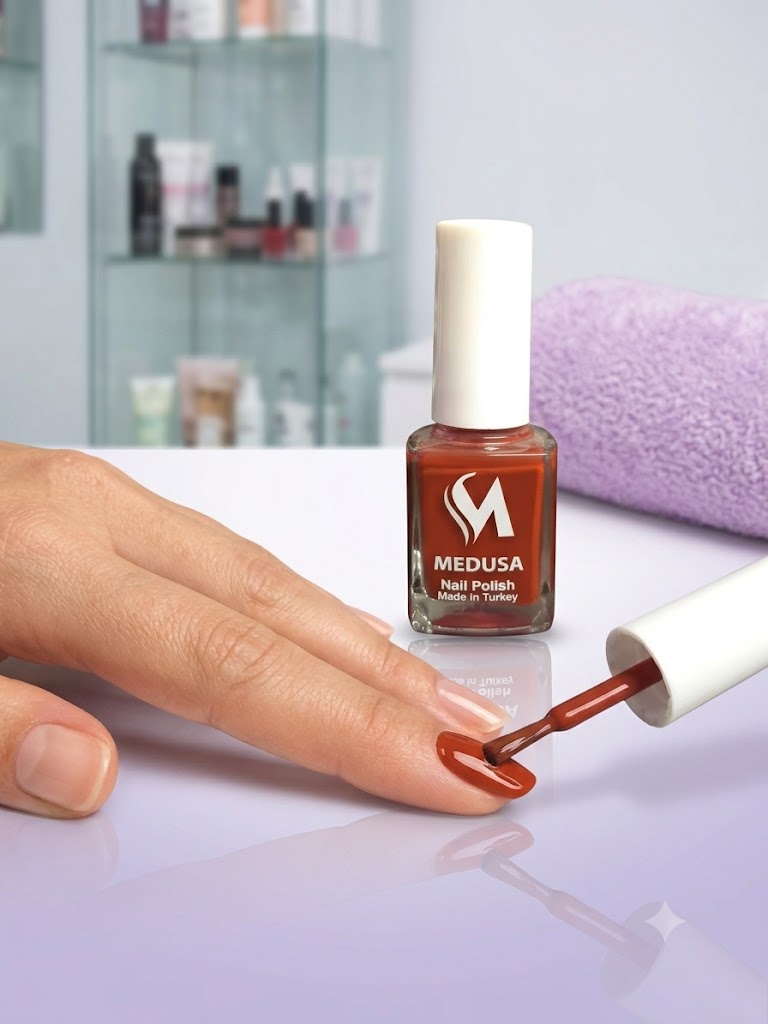Medusa Nail Polish MNP152 Esmalte Terracota Cálido de Larga Duración