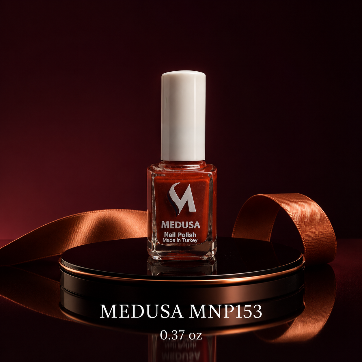 💅 Medusa Nail Polish MNP153 Esmalte Cobrizo Brillante 0.37 oz