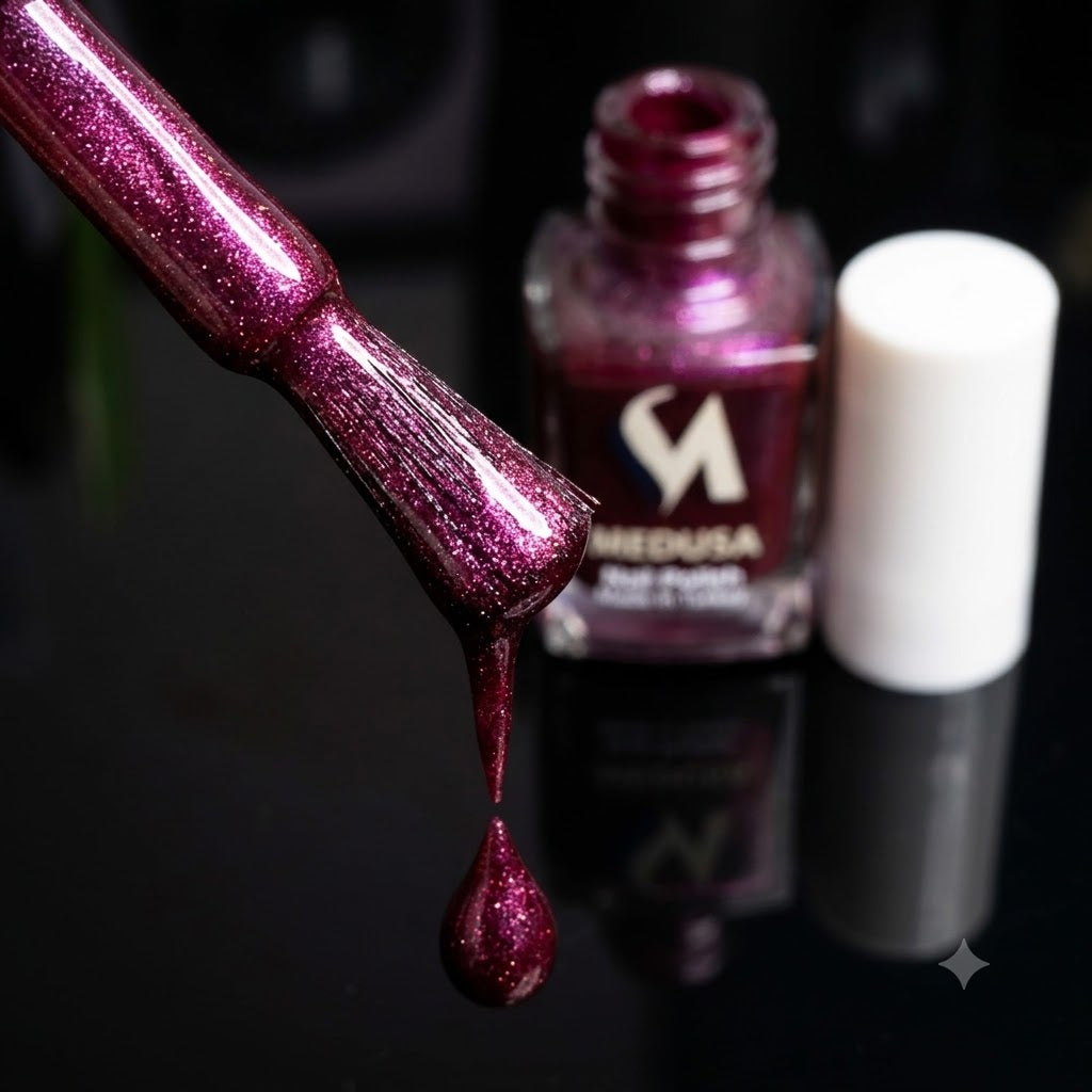 Medusa Nail Polish MNP155 Esmalte Vino Shimmer