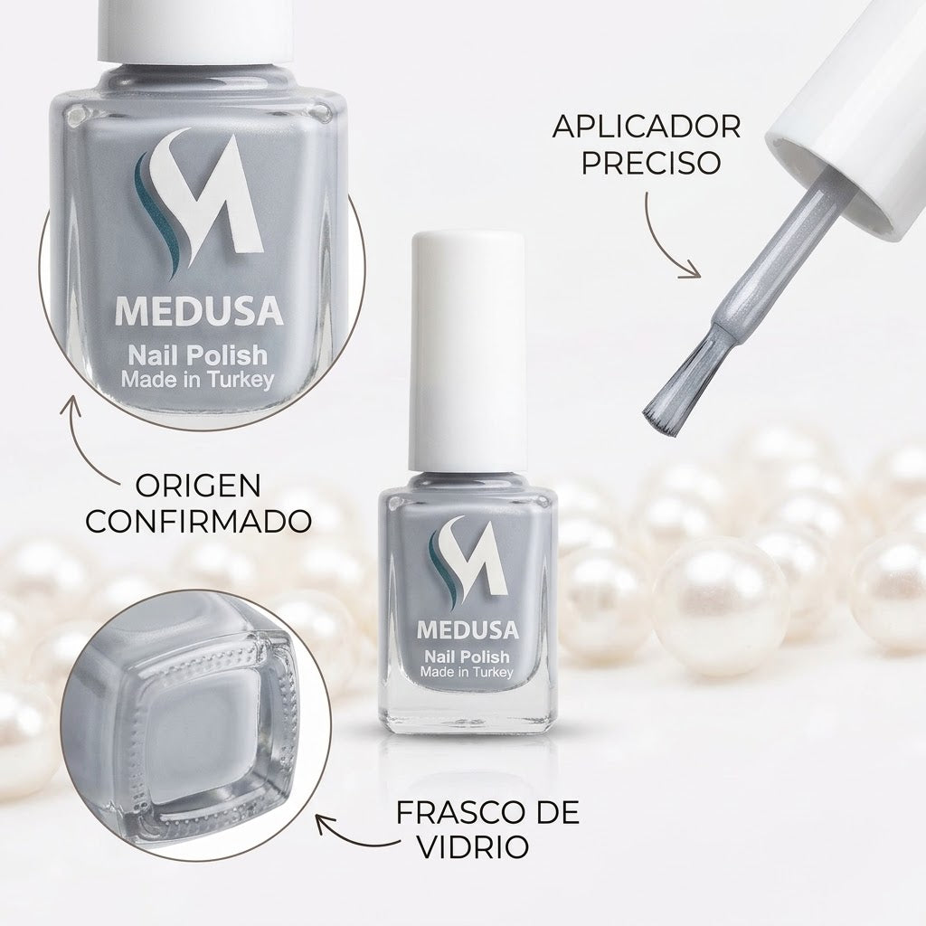 Medusa Nail Polish MNP156 – Esmalte Gris 0.37 oz