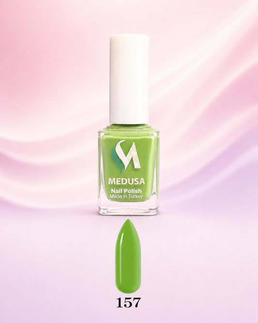 Medusa Nail Polish #157 – Esmalte Verde Claro para Uñas