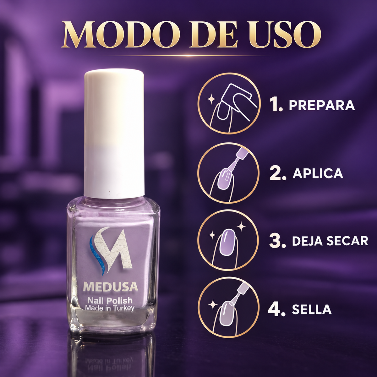 Medusa Nail Polish Esmalte Tradicional 0.37 oz – MNP158