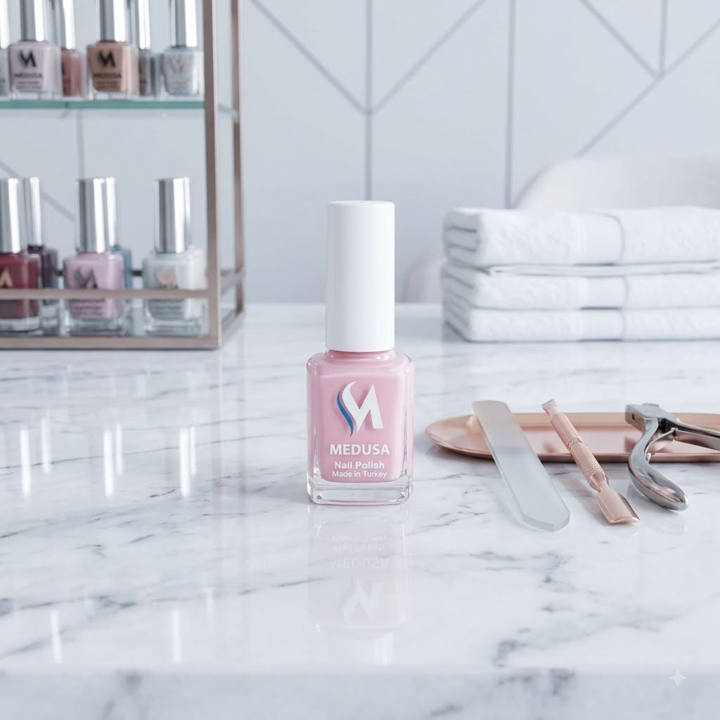 Medusa Nail Polish MNP159 – Esmalte Rosado Claro Cremoso