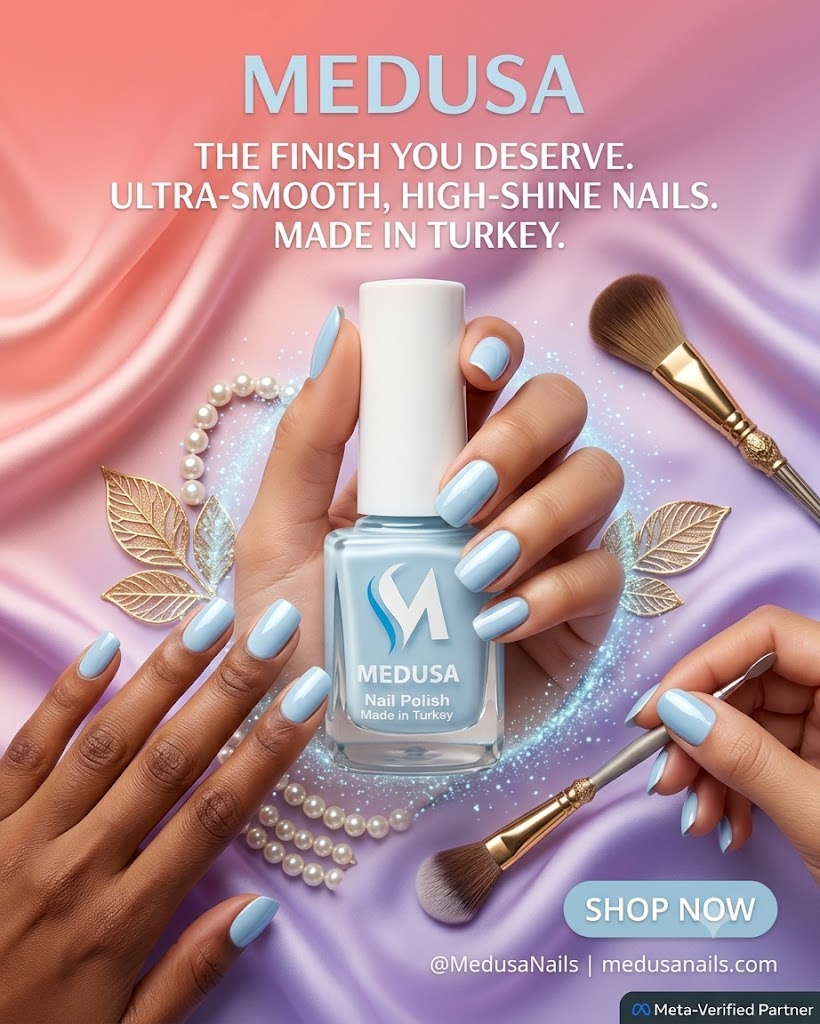 Medusa Nail Polish MNP164 Esmalte Azul Pastel para Uñas