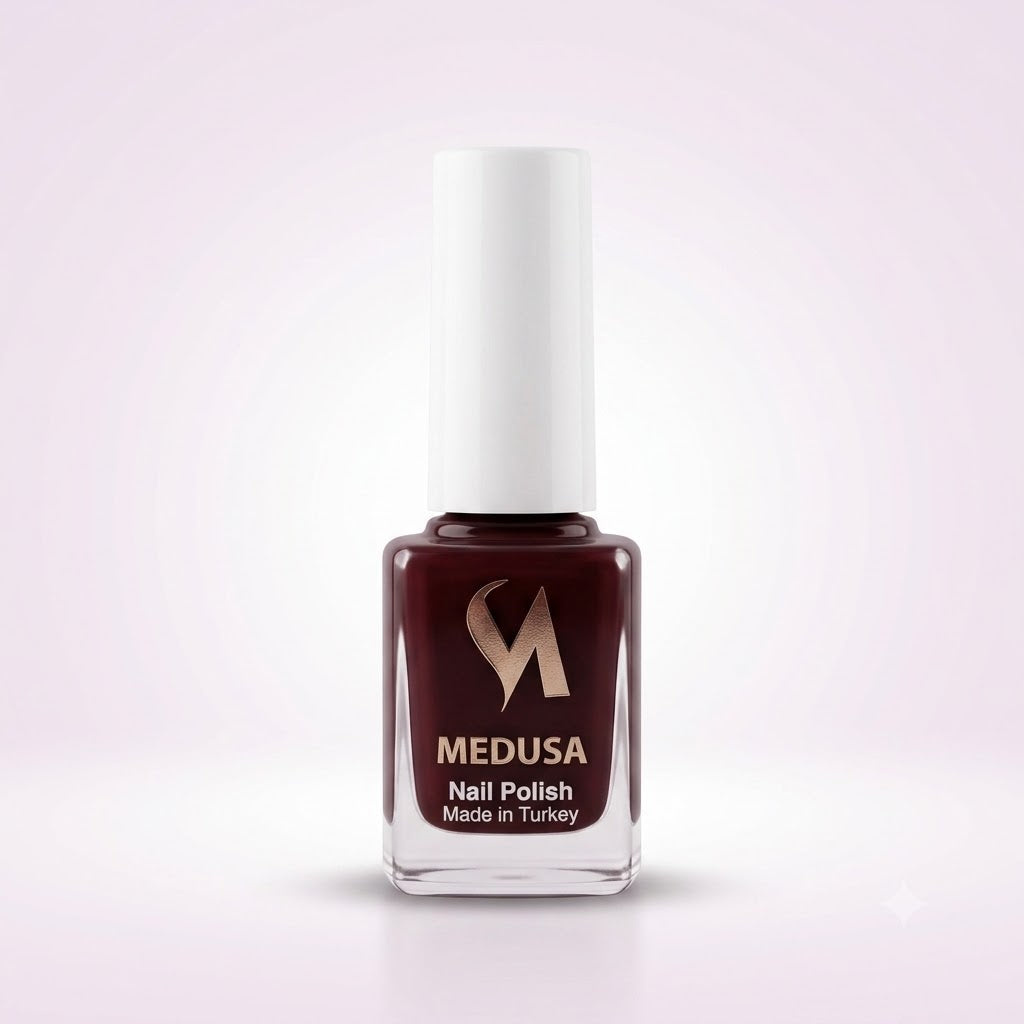 Medusa Nail Polish MNP166 Esmalte Marrón Rojizo Profundo