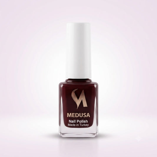 Medusa Nail Polish MNP166 Esmalte Marrón Rojizo Profundo