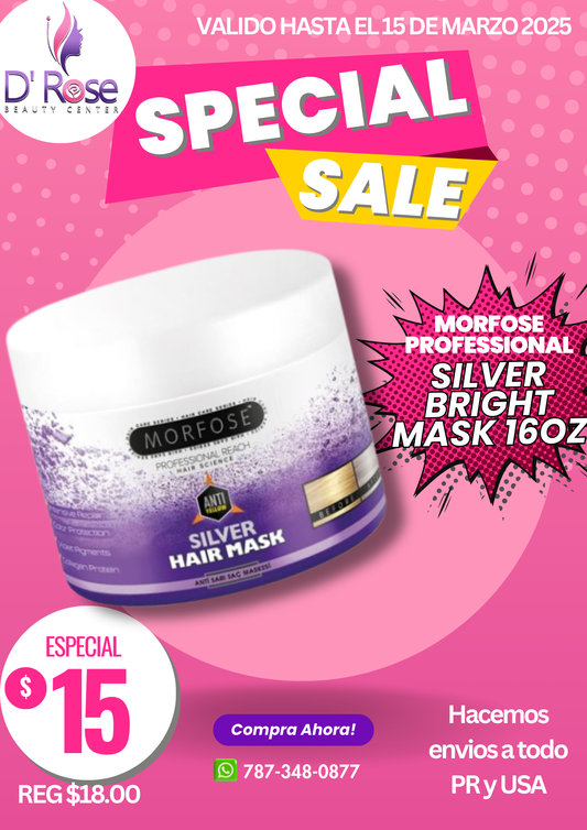 MORFOSE PROFESSIONAL SILVER BRIGHT MASCARILLA 16.9OZ MSBM12