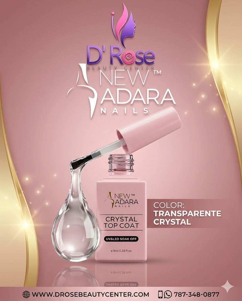 ✨💎 NEW ADARA™ CRYSTAL TOP COAT – Brillo Espejo & Protección Profesional | 0.28 oz