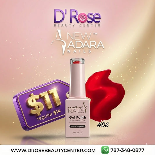 💅✨ NEW ADARA™ NAILS Gel Polish #06 – Color Intenso, Brillo Profesional y Fórmula Clean | 0.28 oz
