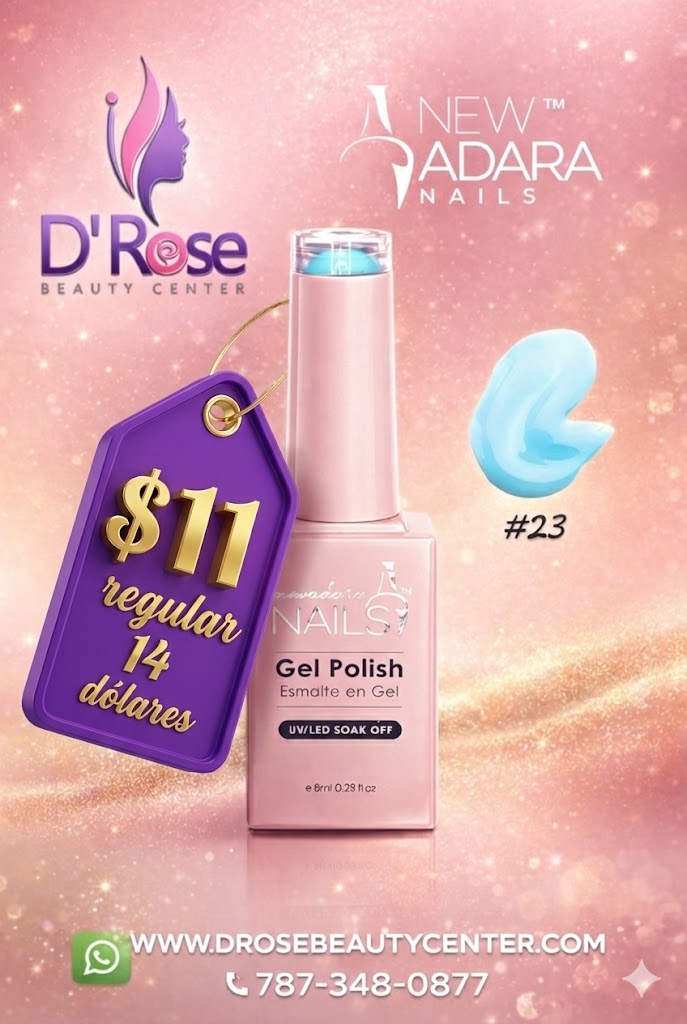 💅✨ NEW ADARA™ NAILS Gel Polish #23 – Color Moderno, Brillo Intenso y Fórmula Clean Profesional | 0.28 oz