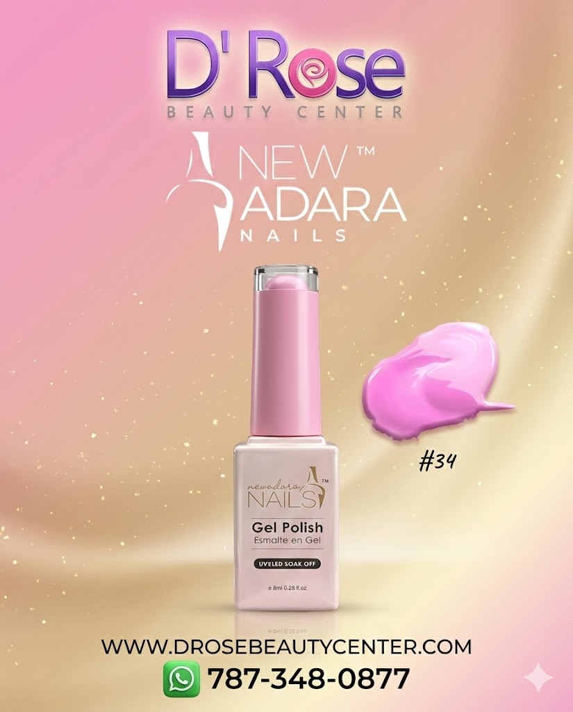 💅✨ NEW ADARA™ NAILS Gel Polish #34 – Color Moderno, Brillo Intenso y Fórmula Clean Profesional | 0.28 oz