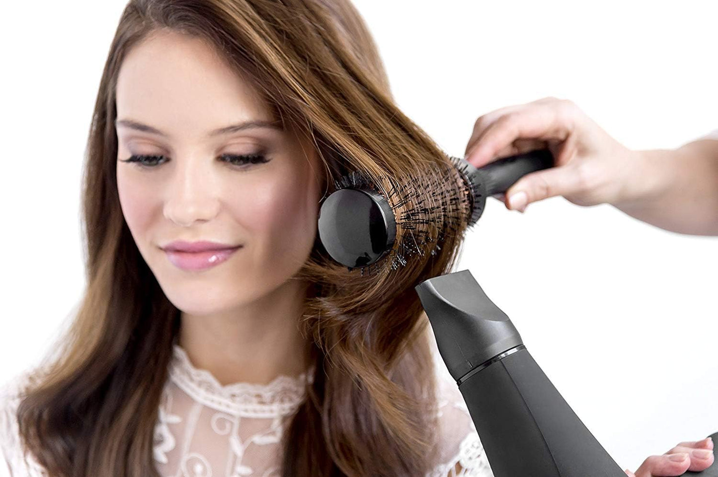 FROMM Heat Duo Cepillo Térmico Redondo Copper X Ceramic 1” NBB018 para Raíces, Flequillos y Blowouts de Precisión