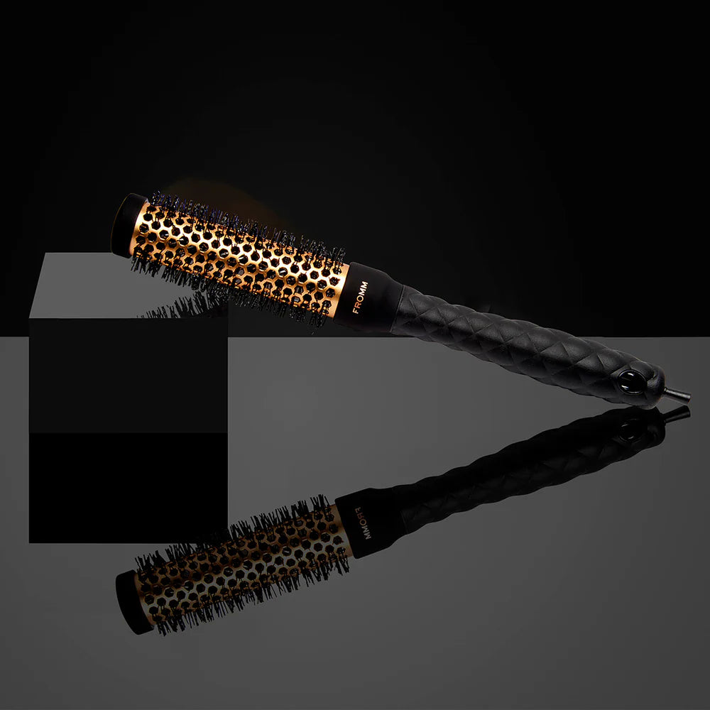 FROMM Heat Duo Cepillo Térmico Redondo Copper X Ceramic 1” NBB018 para Raíces, Flequillos y Blowouts de Precisión