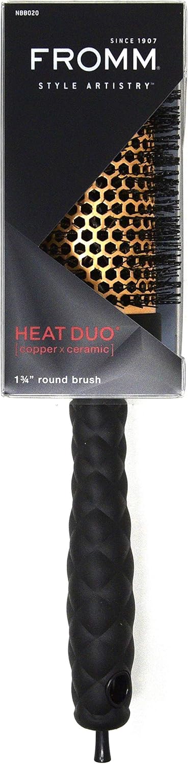 FROMM Heat Duo Cepillo Térmico Redondo Copper X Ceramic 1 ¾” NBB020 para Blowouts Profesionales