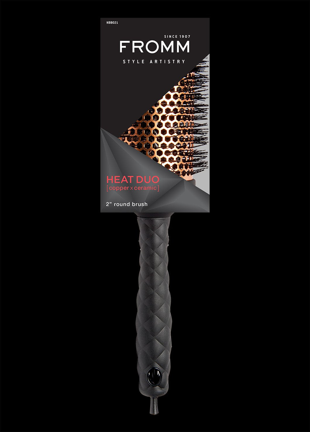 FROMM Heat Duo Cepillo Térmico Redondo Copper X Ceramic 2” NBB021 para Blowouts Profesionales
