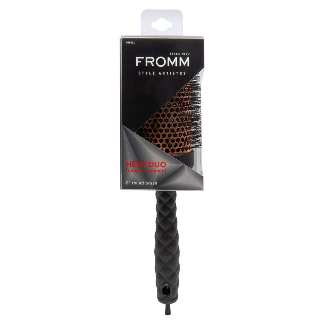 FROMM Heat Duo Cepillo Térmico Redondo Copper X Ceramic 2” NBB021 para Blowouts Profesionales