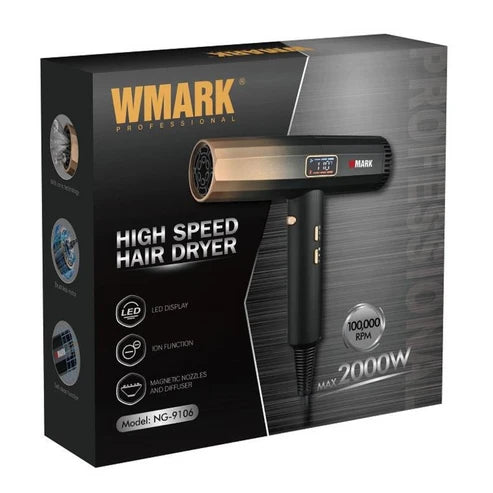 Wmark Professional High Speed Hair Dryer 2000 W NG-9106