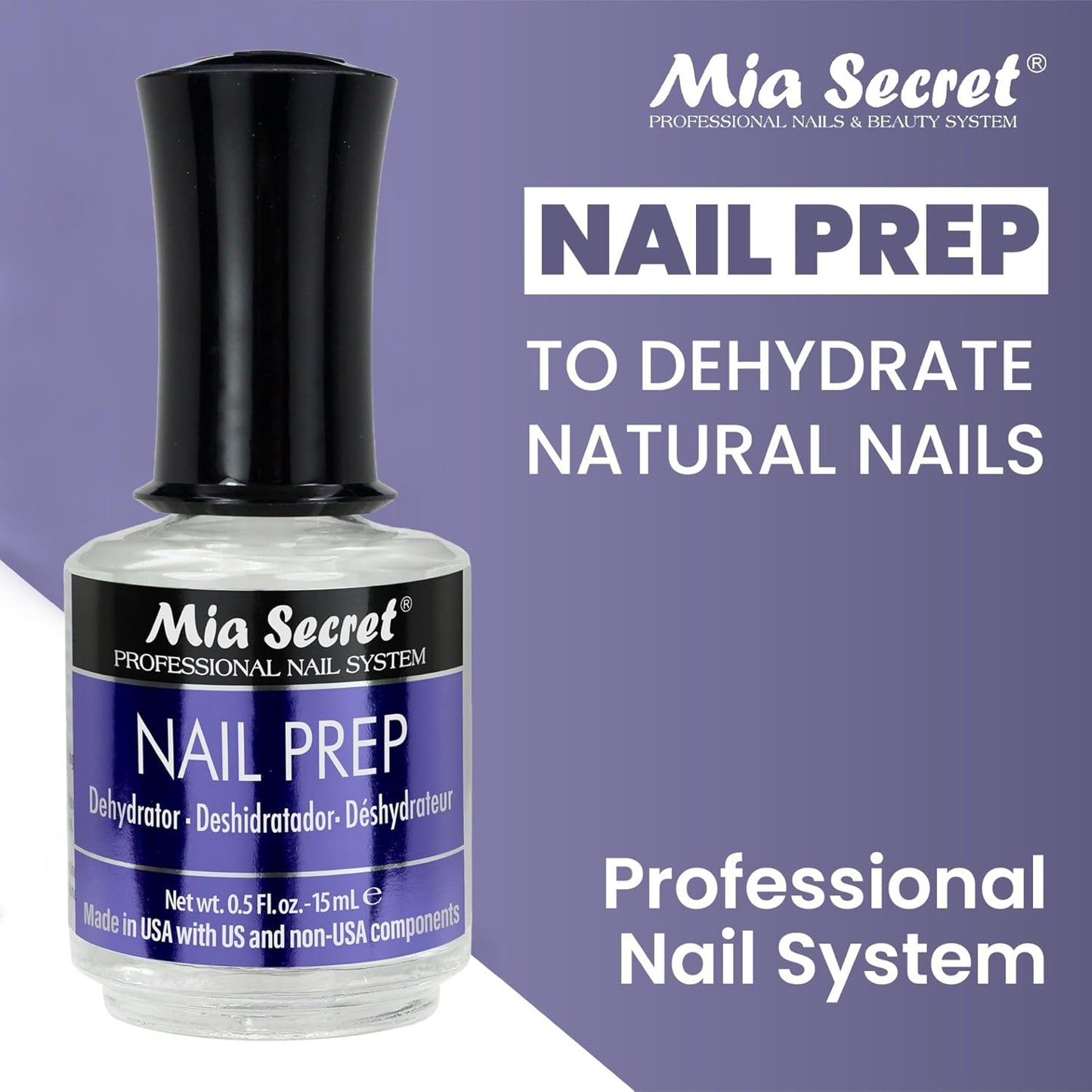 💅✨ Mia Secret XTRABOND Primer Acid Free PR-100 ½ oz | Adhesión Profesional Sin Ardor ✨💅