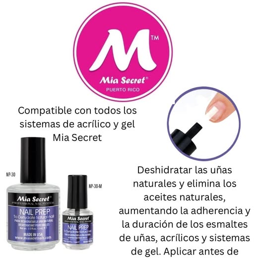 💅✨ Mia Secret XTRABOND Primer Acid Free PR-100 ½ oz | Adhesión Profesional Sin Ardor ✨💅