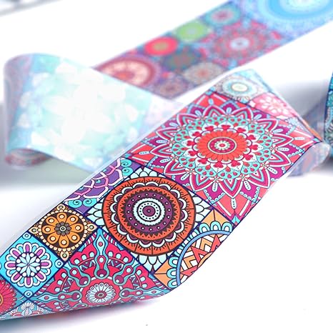 Spiral Nail Foil Sheets 10 Rolls NSB0131 – Diseños Boho y Mandala Multicolor
